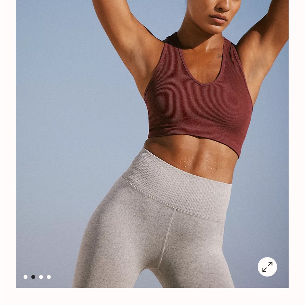 maroon sports bra / tank